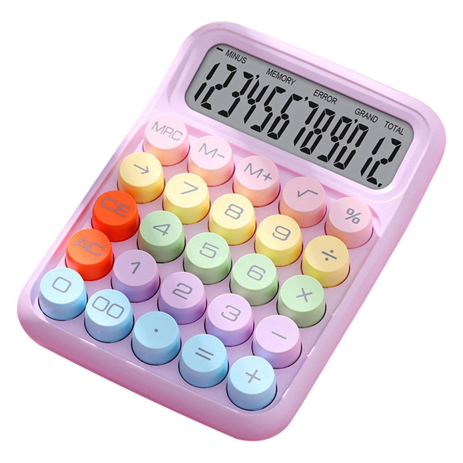 ◎Y◎ Amazon.com : XUJIQI Mechanical Calculator - Pink 12 Digit