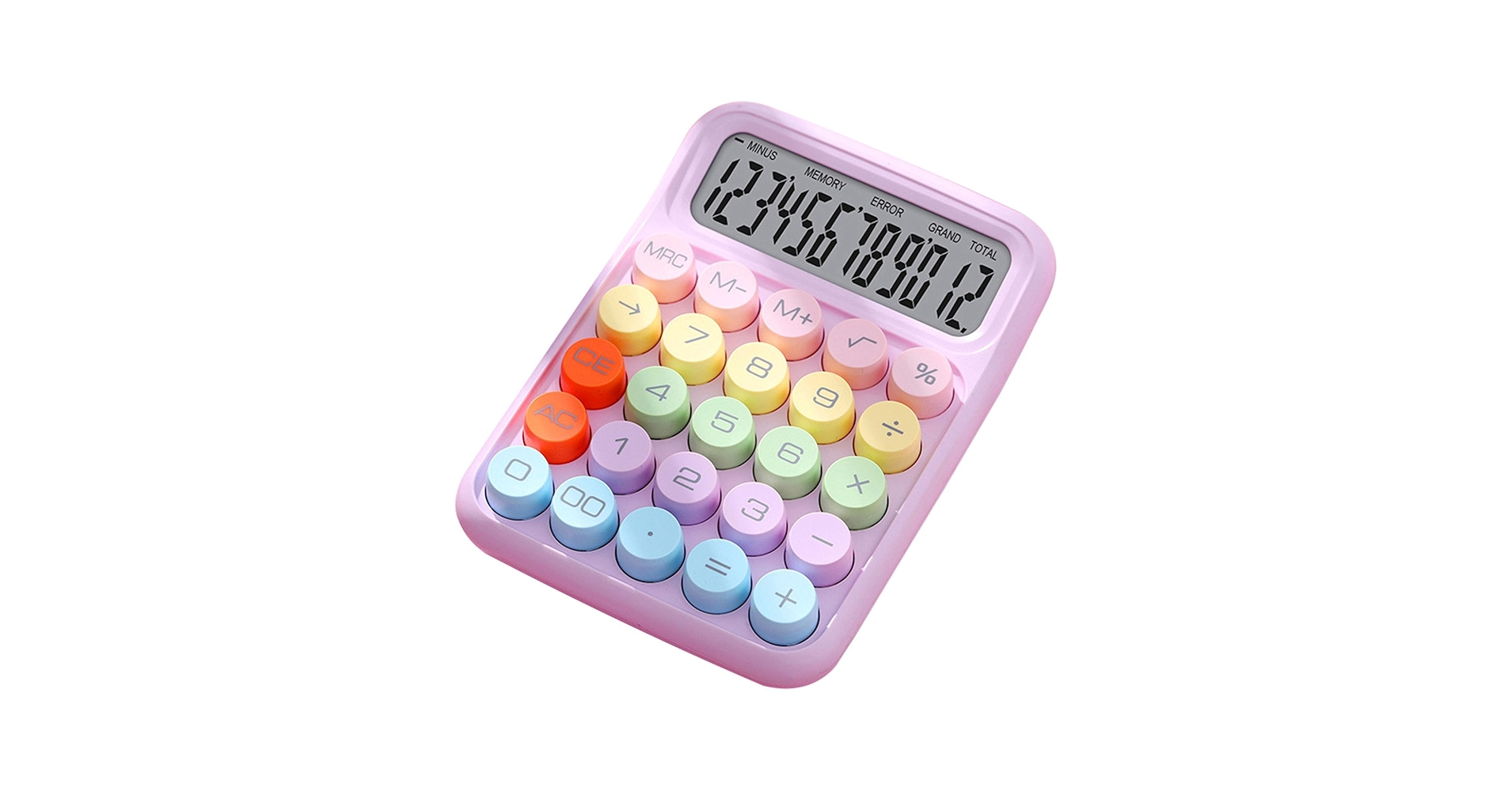◎Y◎ Amazon.com : XUJIQI Mechanical Calculator - Pink 12 Digit