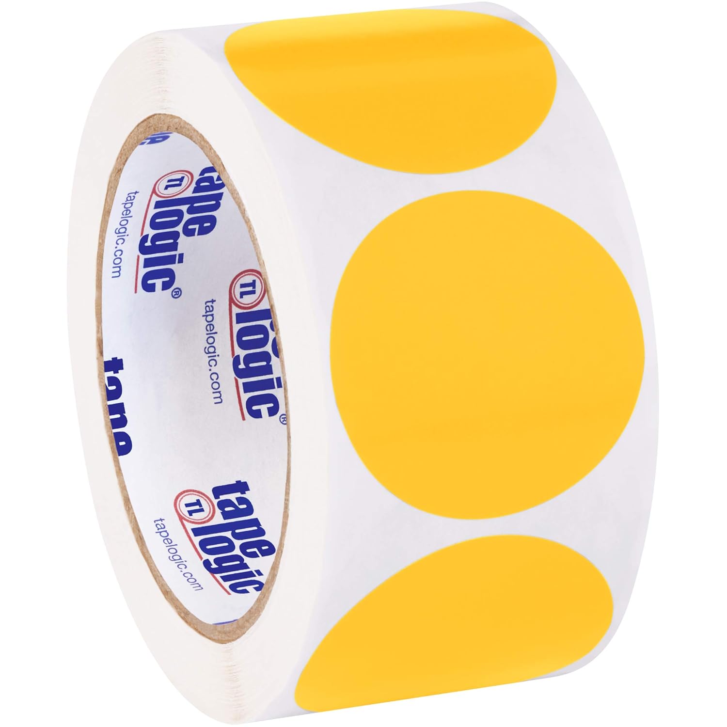 Partners Brand PDL613H Tape Logic Inventory Circle Labels, "2", Fluorescent Orange (Pack of 500)