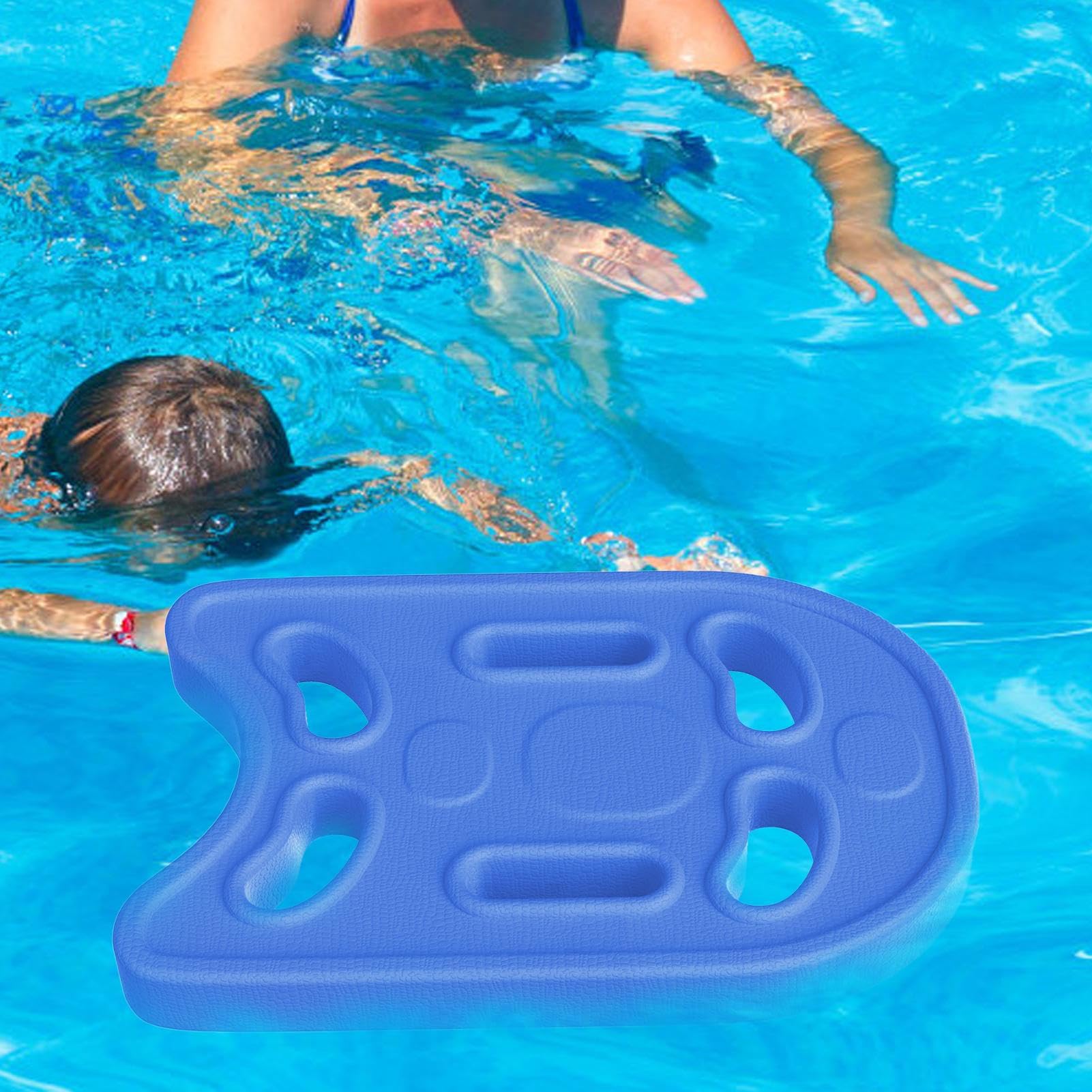 Tavola da nuoto con 6 fori, antiscivolo, per nuoto, scuola, piscina, fitness