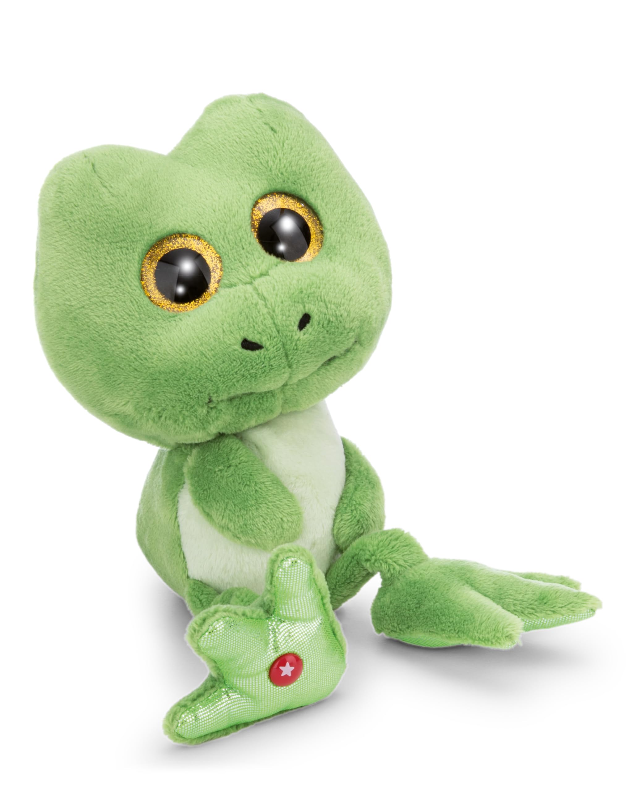 NICI Jummi the Frog Soft Toy, Stuffed Animal Made of Soft Plush, Cute Plush Toy for Cuddling and Playing, for Children and Adults, Great Gift Idea, 15 cm, Green - 63026 โ image 1