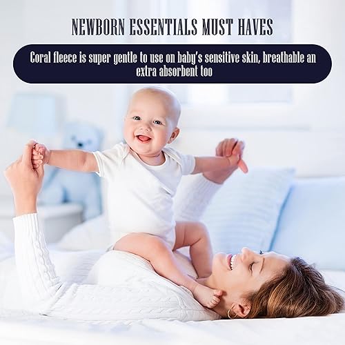 Miniatura 29 de Paquete de 8 paños para eructos súper suaves para bebé, paños para bebé, ultra absorbentes, grandes, para recién nacidos, para niños y niñas, trapos