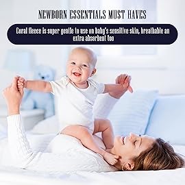 16 Pack Super Soft Baby Burp Cloths, Baby Washcloths, Ultra Absorbent Large Newborn Burping Cloth for Boy and Girl, Milk Spit Up Rags, Unisex for Baby Sensitive Skin, Pink and White, 16  12 Inch