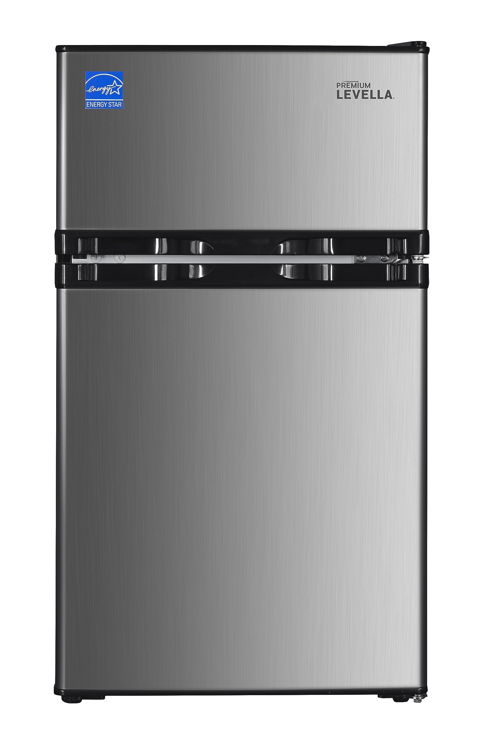 PremiumLevella PRF316300HS 3.1 cu ft Top Freezer Mini Fridge in Silver