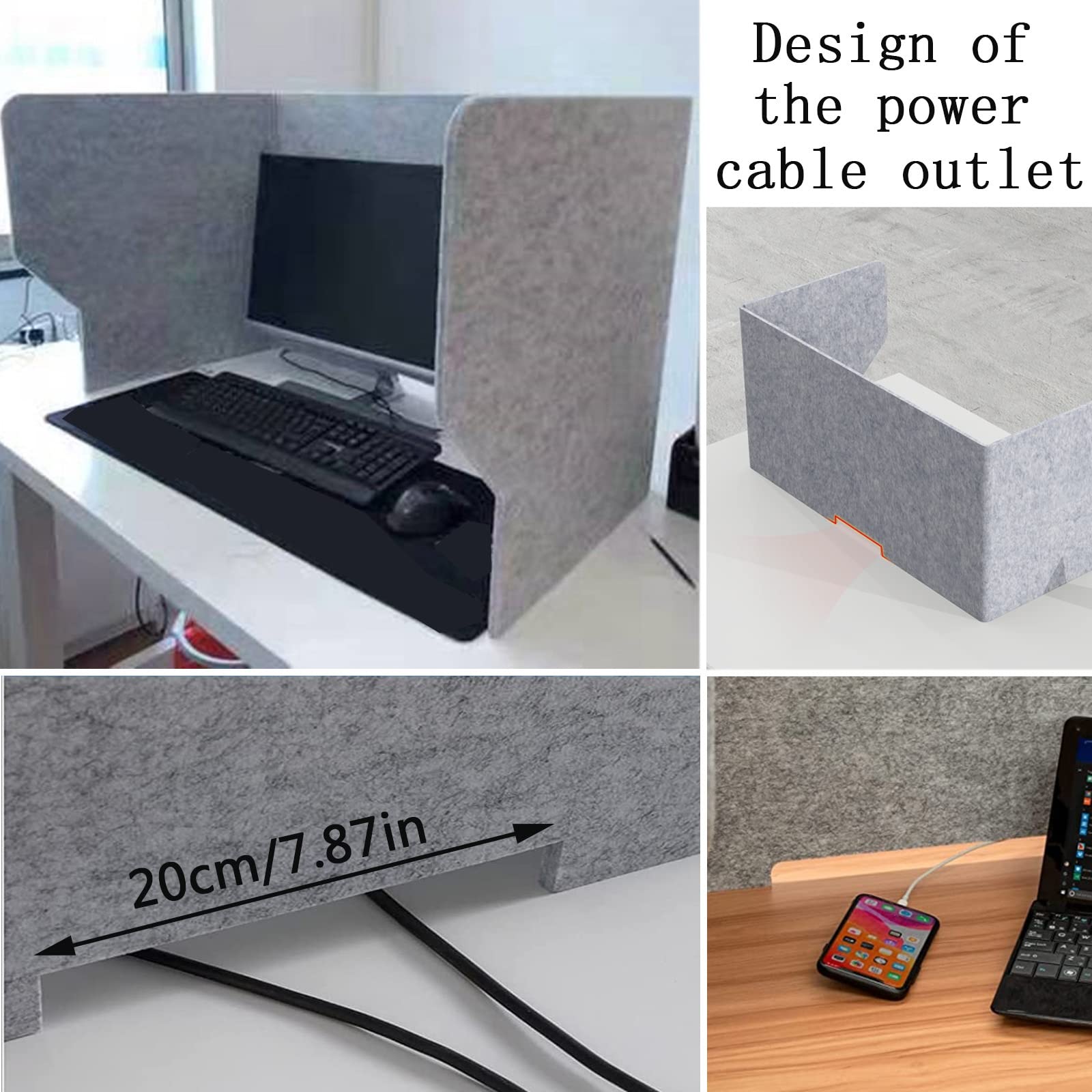 CABINE Paneles Portivos Paneles de Partación Acoustica Porta Portaciones de Partición de Privación/1Pcs/60Cm-24Inch