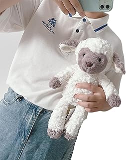 Sheep Dolls, Plush Sheep Toys Stuffed Animal Lamb Plush Toys, Soft Sheep Toys, for Children's Day Valentine's Day for Girlfriend Kids Adult, 13.77 Inch, qzjijosen (A)