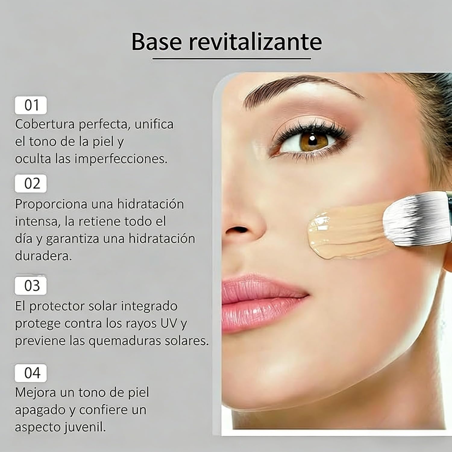 Cosmetics Changing Foundation - Base de maquillaje de larga duración con propiedades matificantes, cubrientes e hidratantes adecuadas para diferentes tipos de piel (2 unidades)