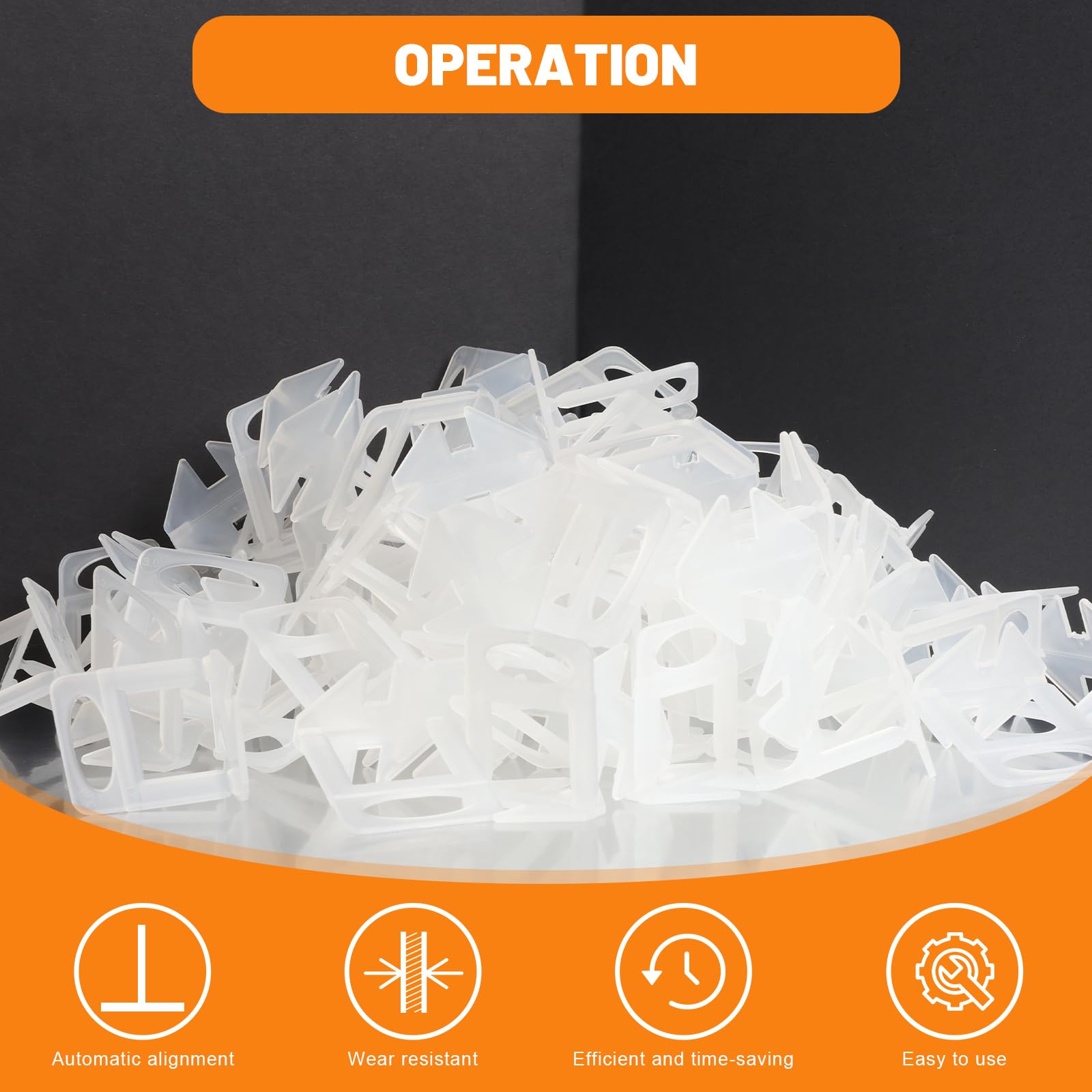 GOYADA Set Di 601 Sistema Di Livellamento Per Piastrelle Da 2 Mm, Linguetta Di Livellamento Con 500 Linguette Di Trazione, 100 Cunei Riutilizzabili E