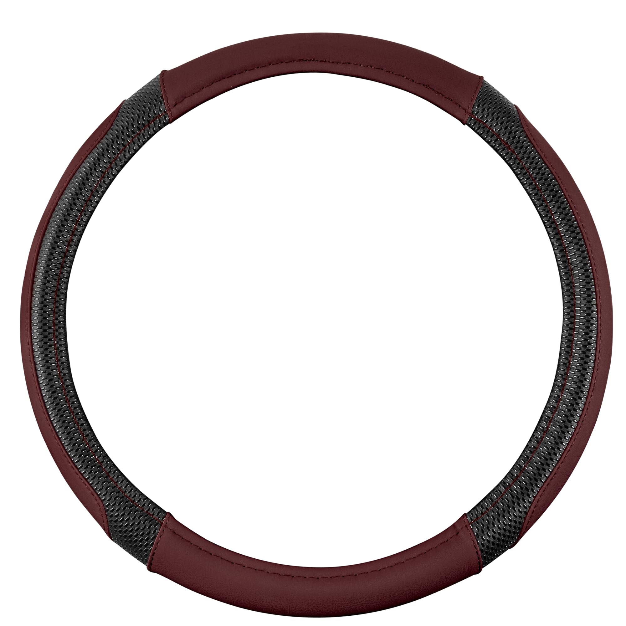 Motor Trend GripTech Sport Burgundy Steering Wheel Cover