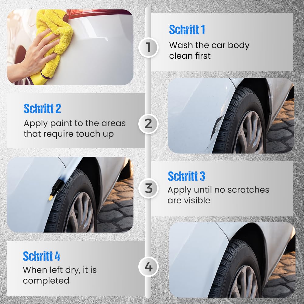 Générique Stylo Anti Rayure Voiture, 2026 Efface Rayure Profonde Voiture, Stylo Retouche Voiture Modèle Crème de réparation de Rayures pour Réparer les Petites Rayures Automobiles Peinture (2Pcs) - 2