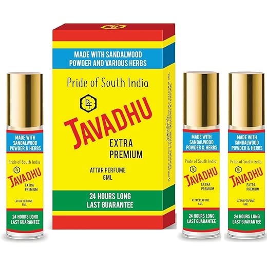 Parag Fragrances Golden Javadhu Attar Pack of 3 6ml