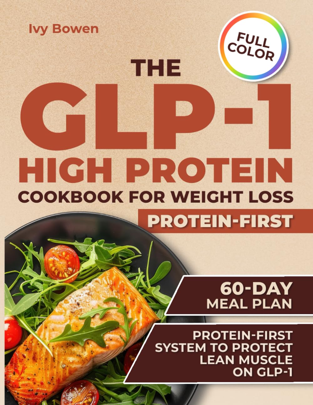 THE GLP-1 HIGH PROTEIN COOKBOOK FOR WEIGHT LOSS PROTEIN-FIRST: High-Protein GLP-1 Meals to Stay Satisfied, Protect Lean Muscle, and Keep Eating Simple on Busy Days – 60-Day Meal Plan | Full Color