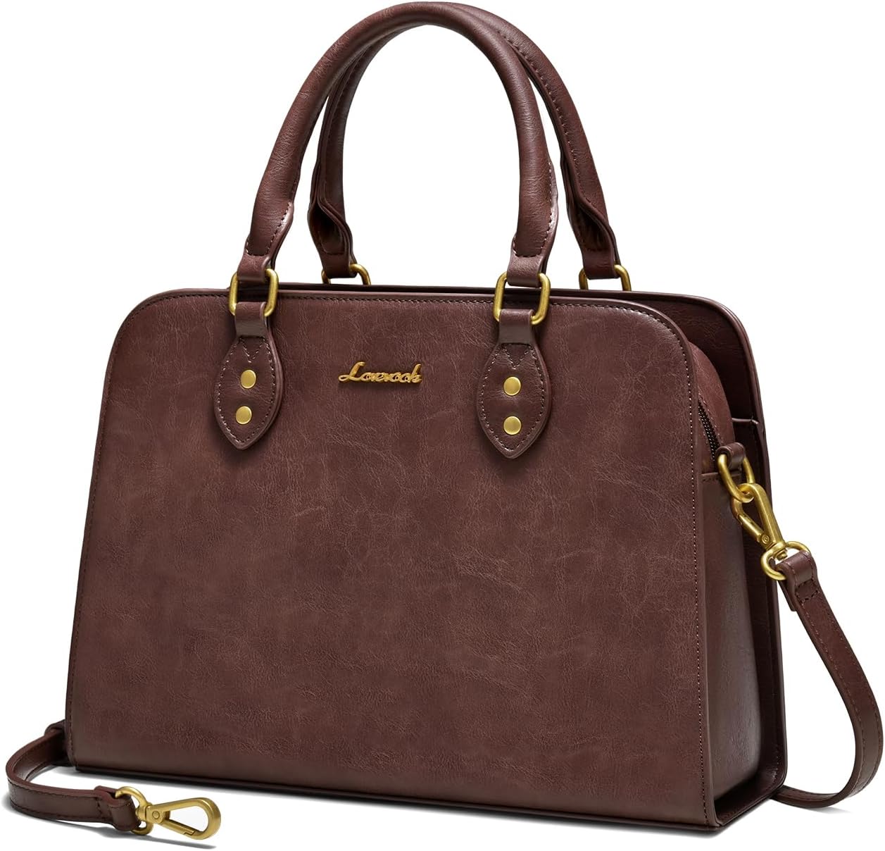 LOVEVOOK Purses and Handbags for Women, Vintage-Style Leather Top Handle Shoulder Bag Satchel Tote Crossbody Purse for Ladies