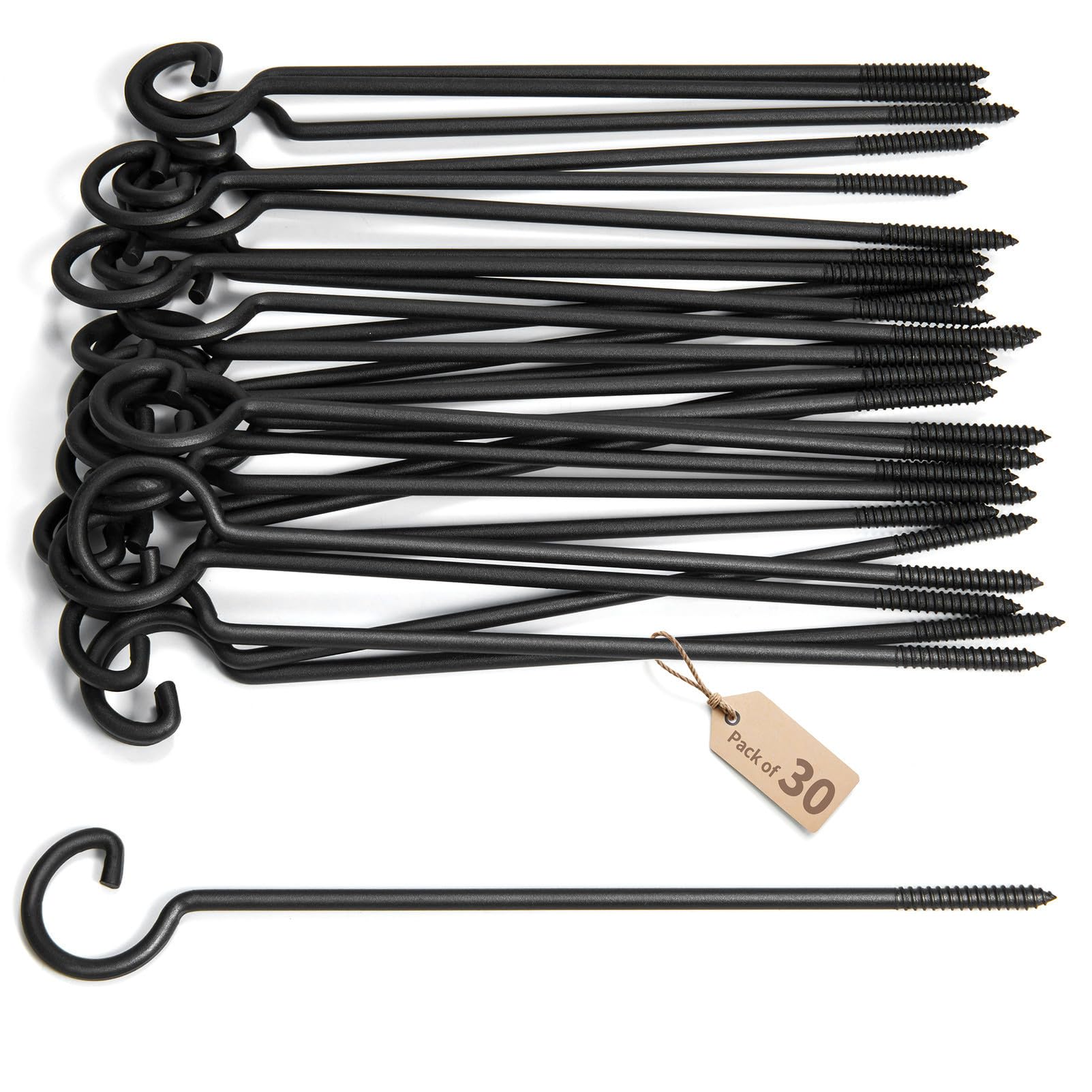 Screw Hooks For Hanging 9in,10Pcs Long Screw-in Botswana - View #10