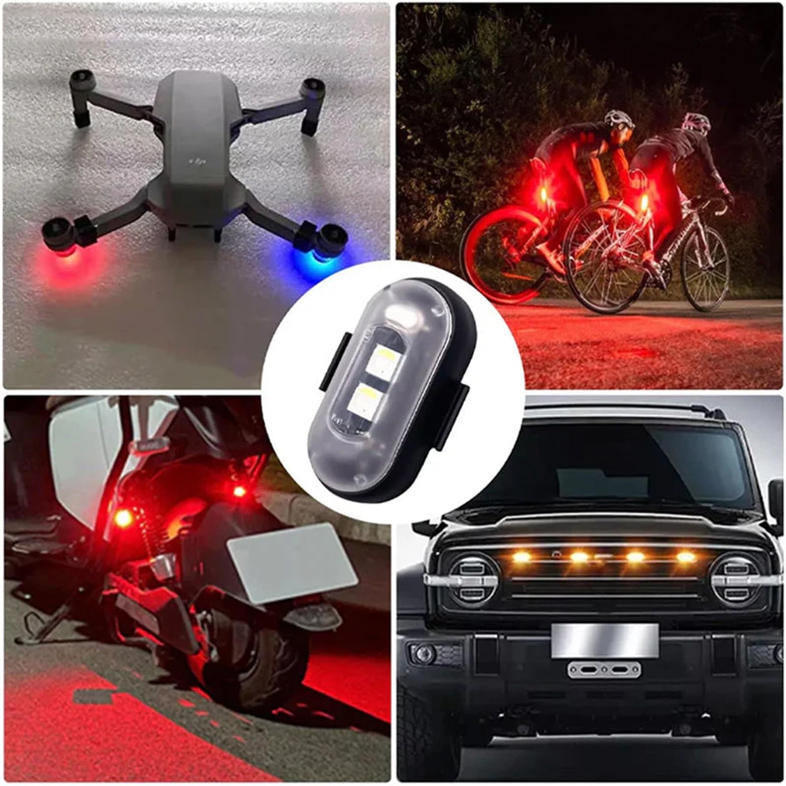 Zdalnie sterowane światło stroboskopowe, światło stroboskopowe LED z pilotem, bezprzewodowe światła LED, samochodowe światła awaryjne stroboskopowe do samochodów, motocykli, dronów, samolotów, rowerów