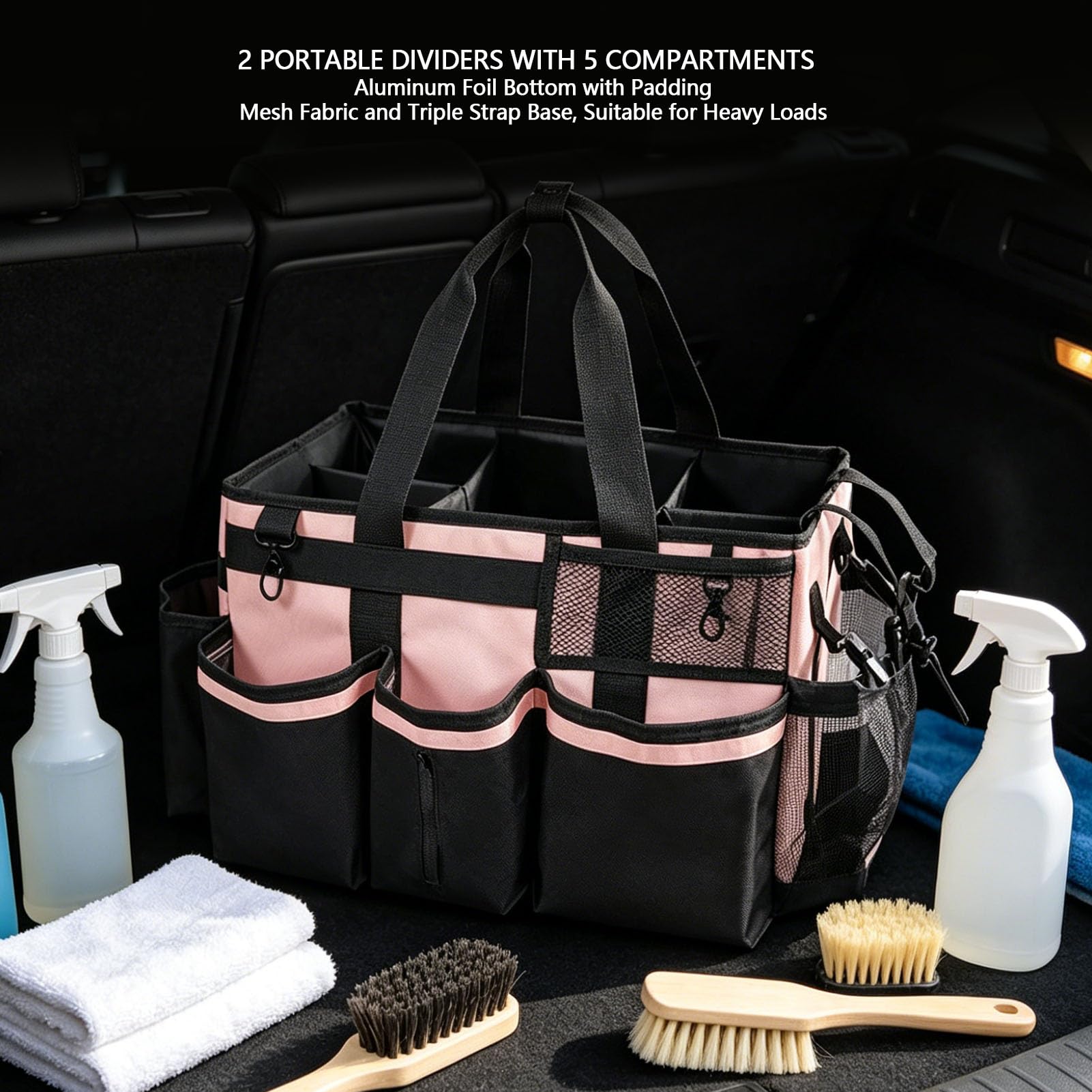 banapoy Bolsa Grande de Limpieza con Asas Reforzadas for Hogar (PINK)