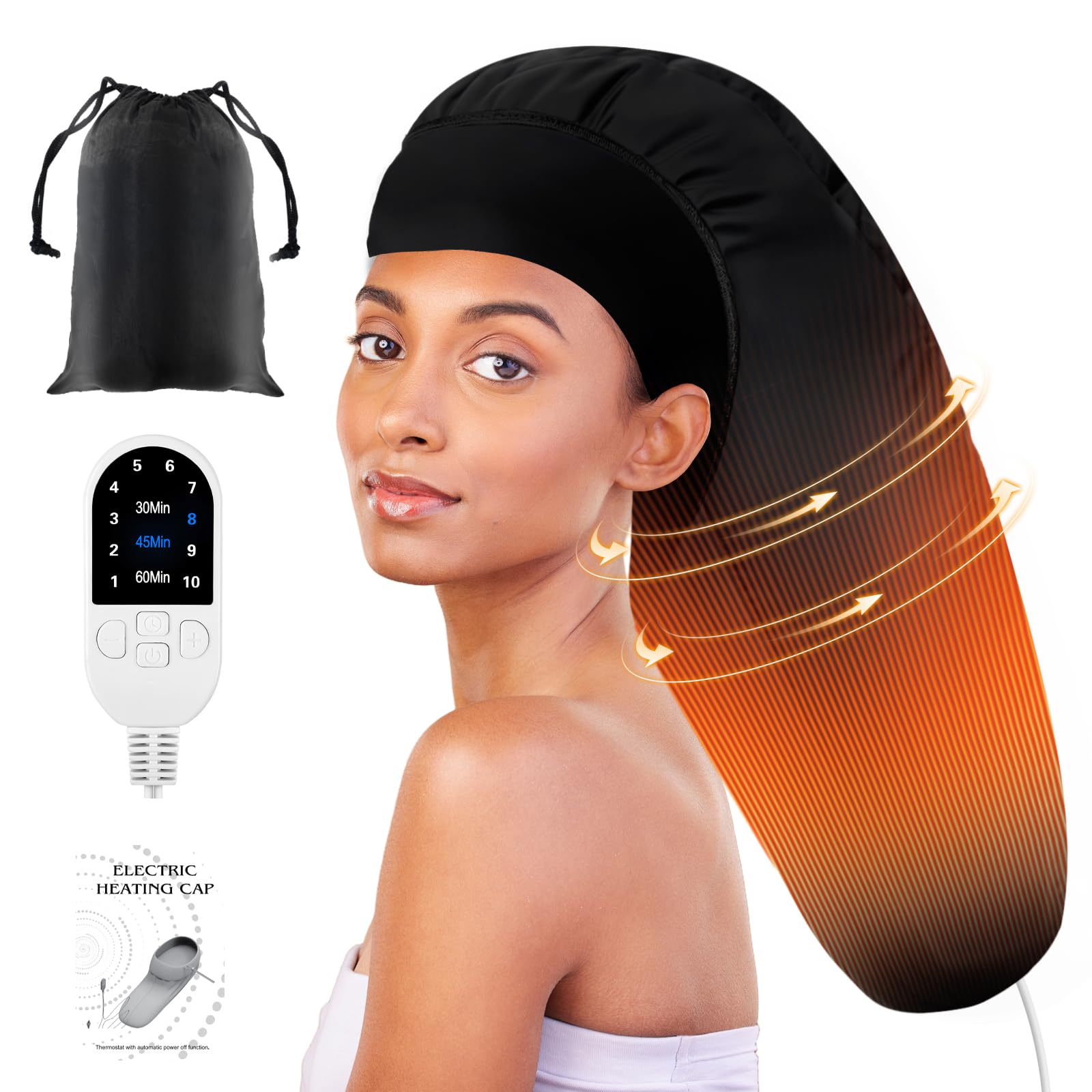 Photo 1 of SUNCANDXY Deep Black Heated Cap for Deep Conditioning