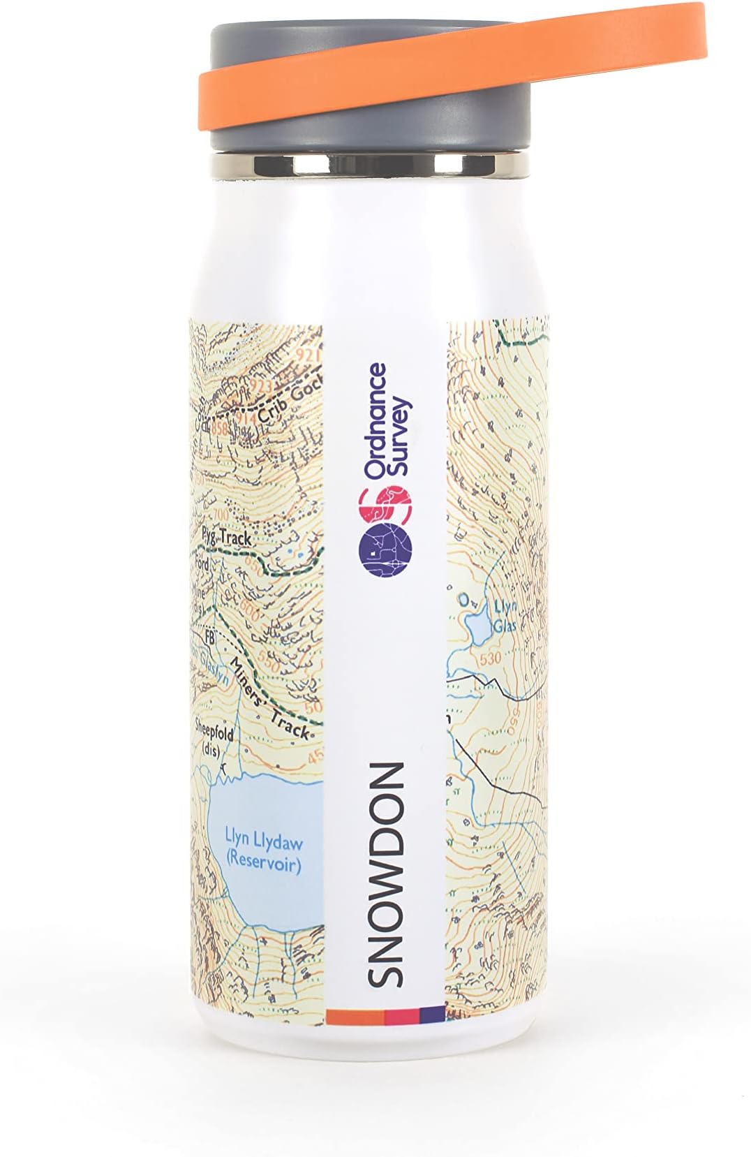 Ordnance SurveyThermal 500ml Bottle, Insulated & Leakproof Walking, Trekking, Hiking Bottle