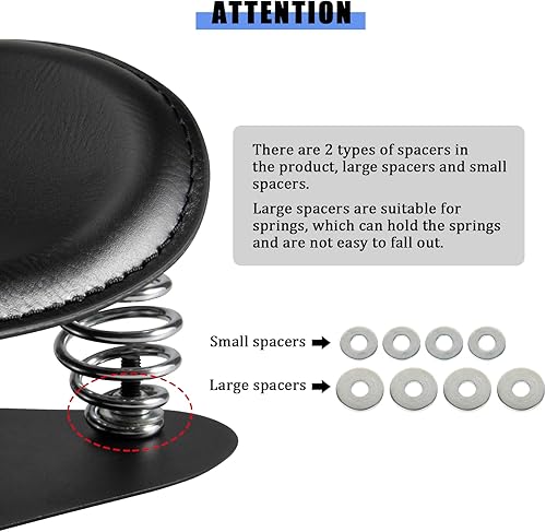 Miniatura 2 de psler - Kit de cojín para asiento individual de motocicleta para Sportster XL 883 1200 Chopper Bobber Custom