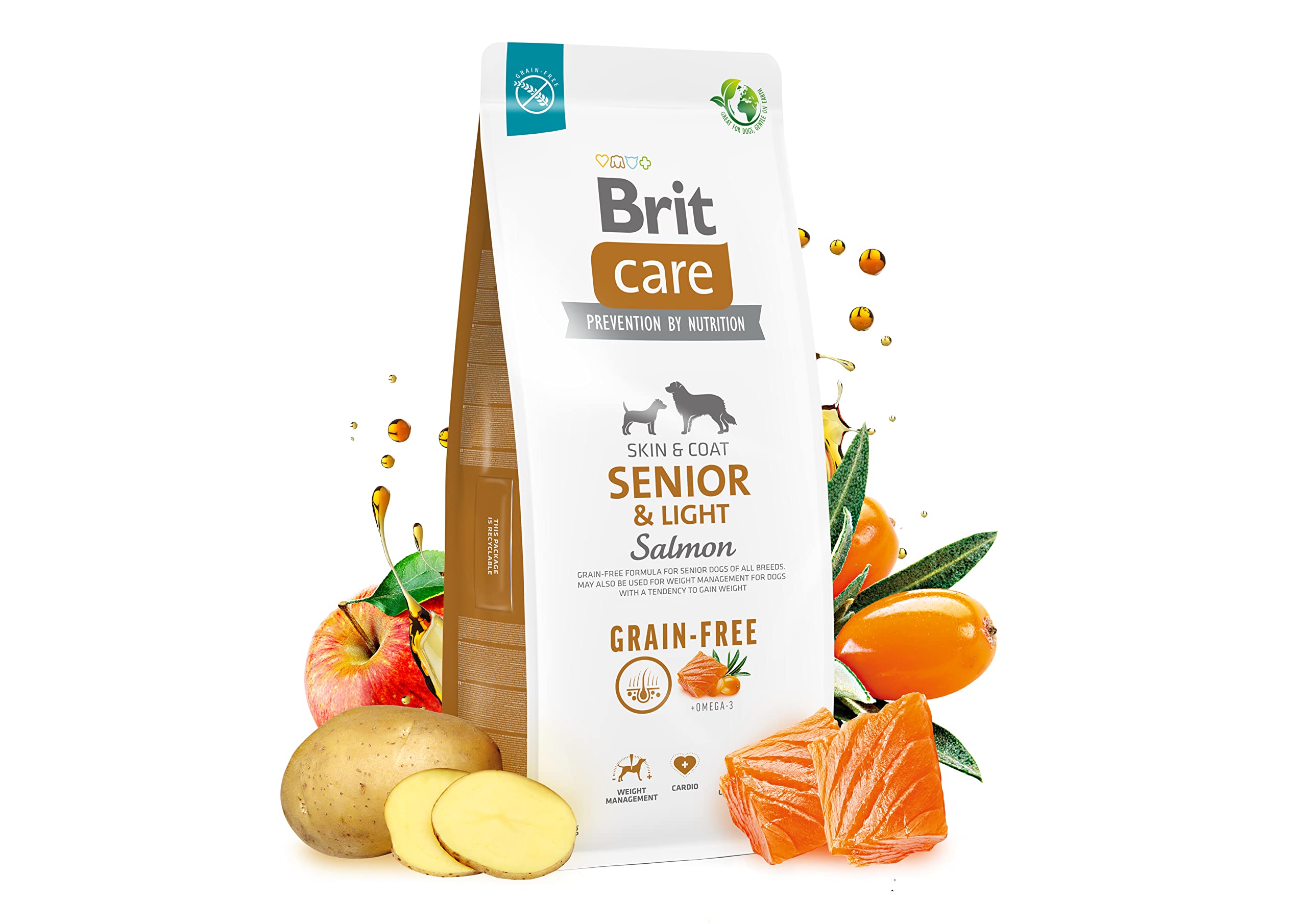 BRIT Care Grain Free Senior Light Salmon 12KG