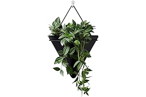 Triangle Plant Wall Hanger, Ceramic Wall Planter for Small Plants and Decor