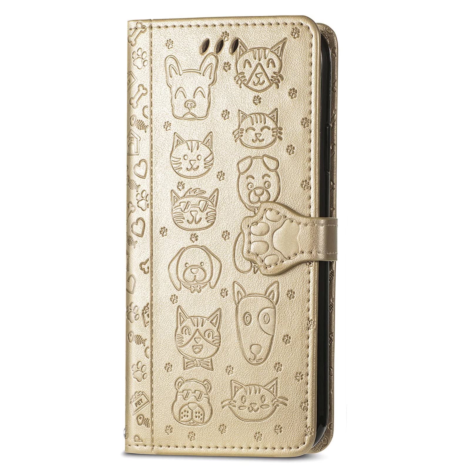 YukeTop Case for Ulefone Power Armor 14 Pro, PU Leather Flip Folio Wallet Cover, With Card Slots, Case Cover for Ulefone Power Armor 14 Pro.(Gold)