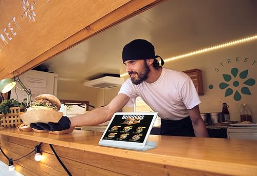 Miniatura 3 de Quiosco de disuasión de robo - Soporte giratorio elegante para quiosco disuasorio de robo CTA con giro opcional para transacciones minoristas y