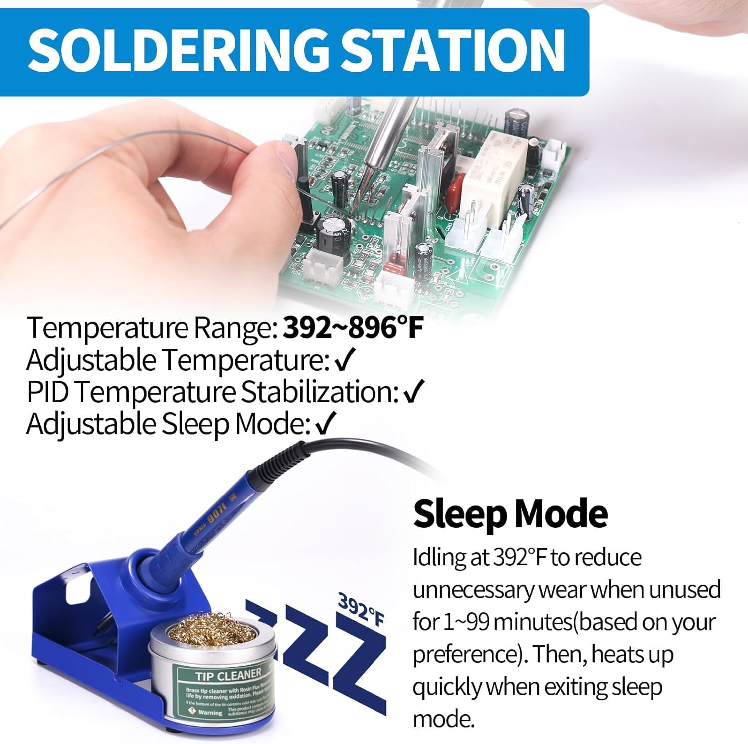 862BD+Digitale AAdjustable Saldatore Aria Calda Stazione di Saldatura per FAI DA TE 720 W SMD BGA Stazione di Rilavorazione Stazione Dissaldatura