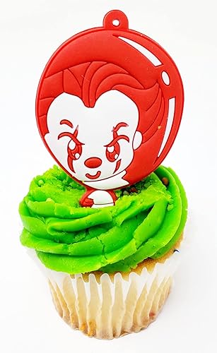 Miniatura 5 de IT Horror Clown Birthday Cupcake Cake Topper (diseño único)