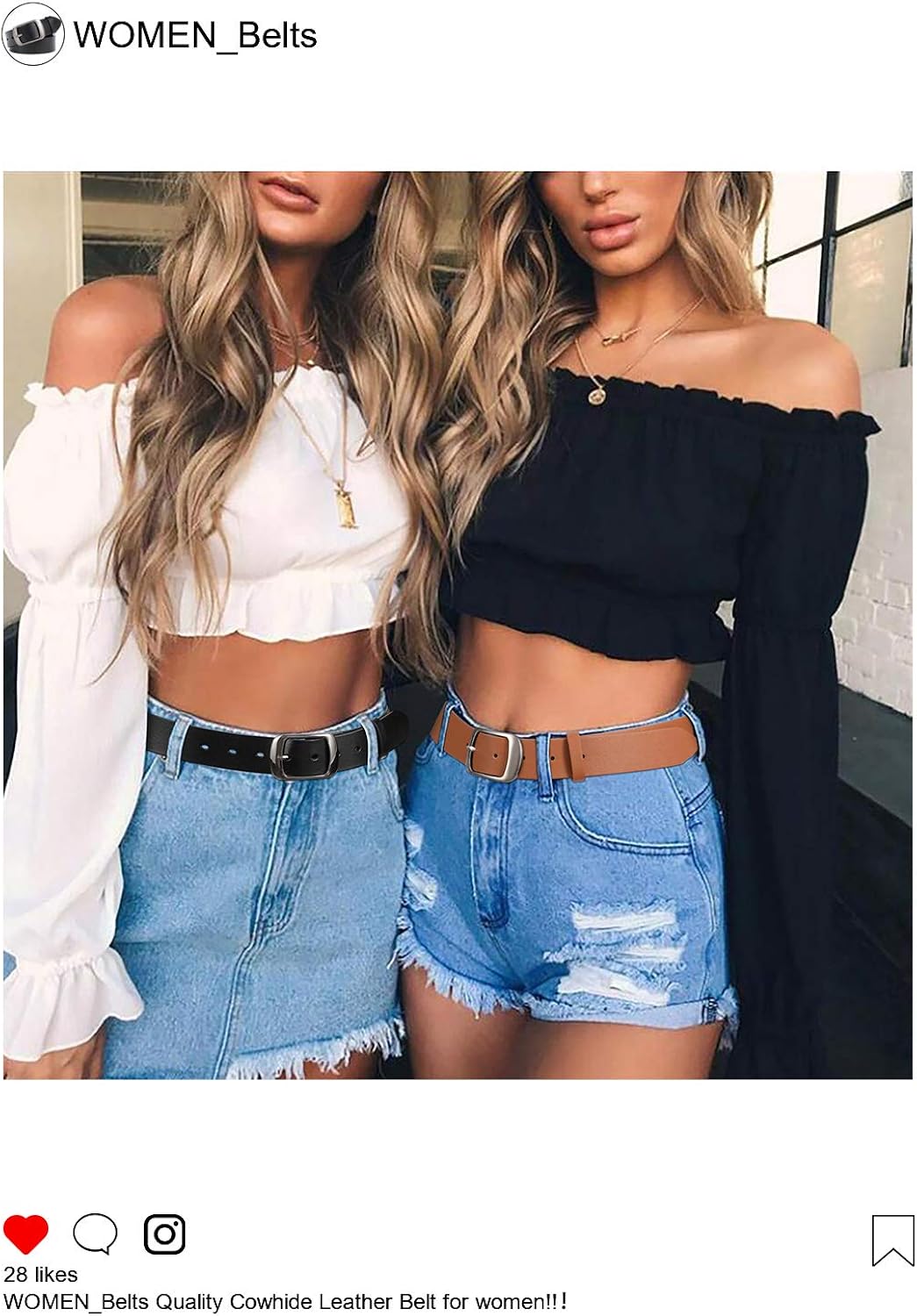 Women Leather Belts for Jeans Pants Fashion Dress Belt for Women with Solid Pin Buckle by WHIPPY at  Women’s Clothing store