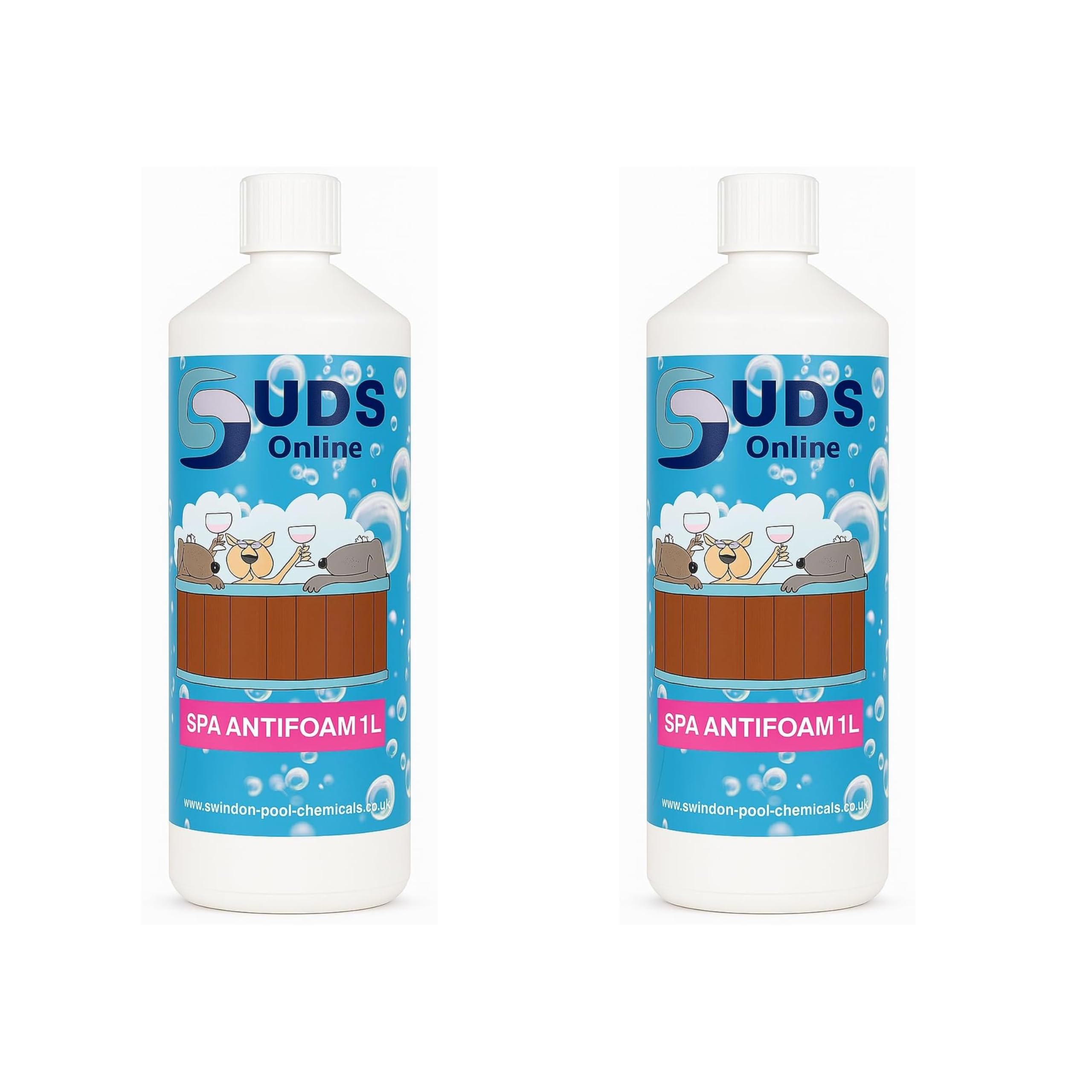 SUDS-ONLINE 2 LITRE No Foam Away Anti Foamer Fix Foaming Chemicals Hot Tub Spa Hottub Spas - High Concentrate