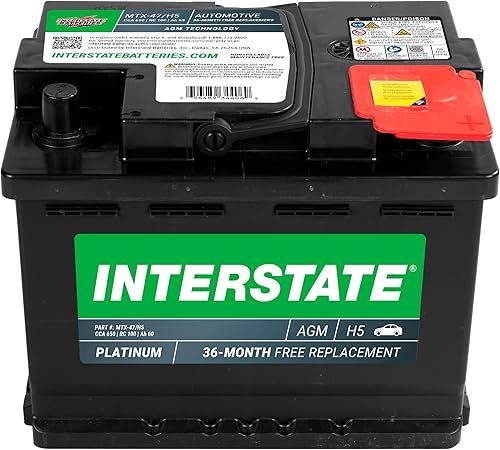 Miniatura 14 de Interstate Batteries Batería automotriz de 12 V 70 Ah (tamaño del grupo H6, 48) 760CCA SLI AGM Batería de repuesto para automóviles, SUV, sedanes,