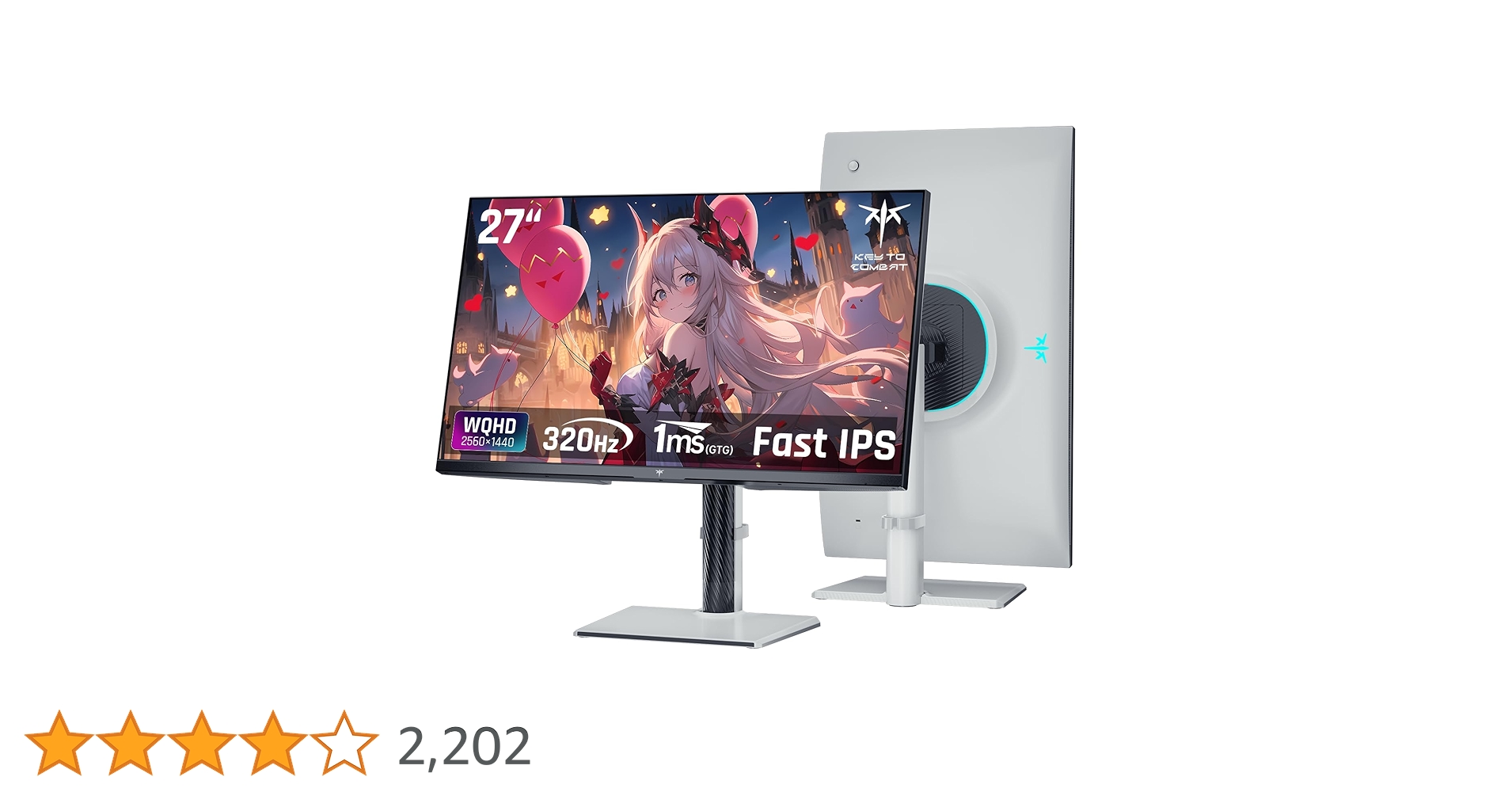 Amazon.co.jp: KTC 27インチ WQHD (2560x1440) 300Hz(320HzOC 可能