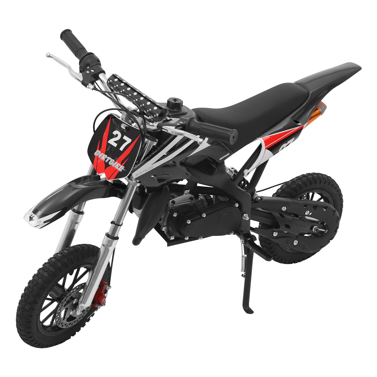 49cc Dirt Bike,Kinder Jugend Crossbike Pocket Cross,8 Zoll 2-Takt Motorrad Motorbike,Hand-Zug-Start-Methode,Scheibenbremsen,Bis 50 km/h, Max 80kg, Motorsport Pocket Crossbike