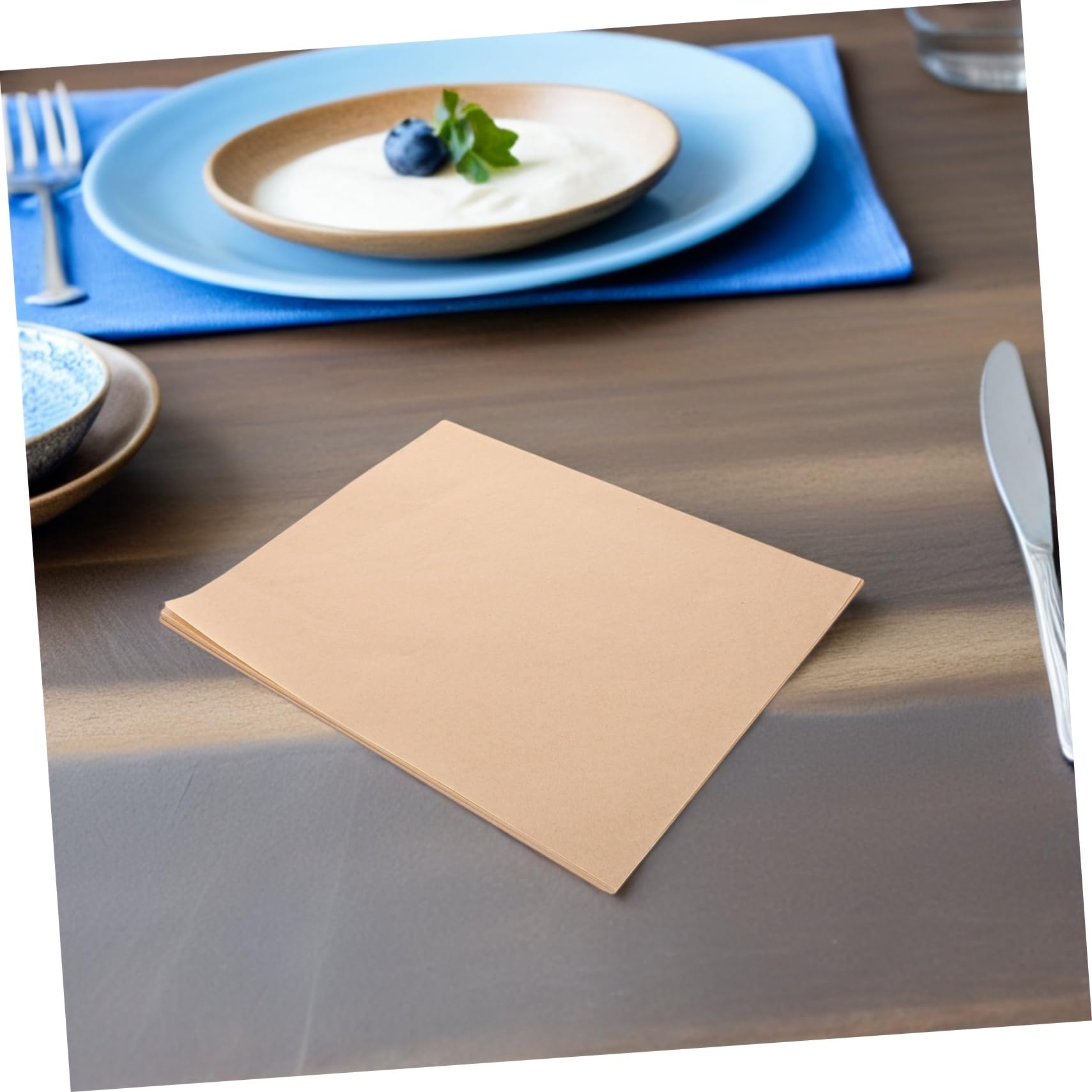 SOIMISS 500pezzi Carta Kraft Resistente Al Grasso Per Alimenti Carta Da Forno Antiaderente Ispessita Per Pizza Barbecue e Cottura Al Forno Per Cibi Fritti