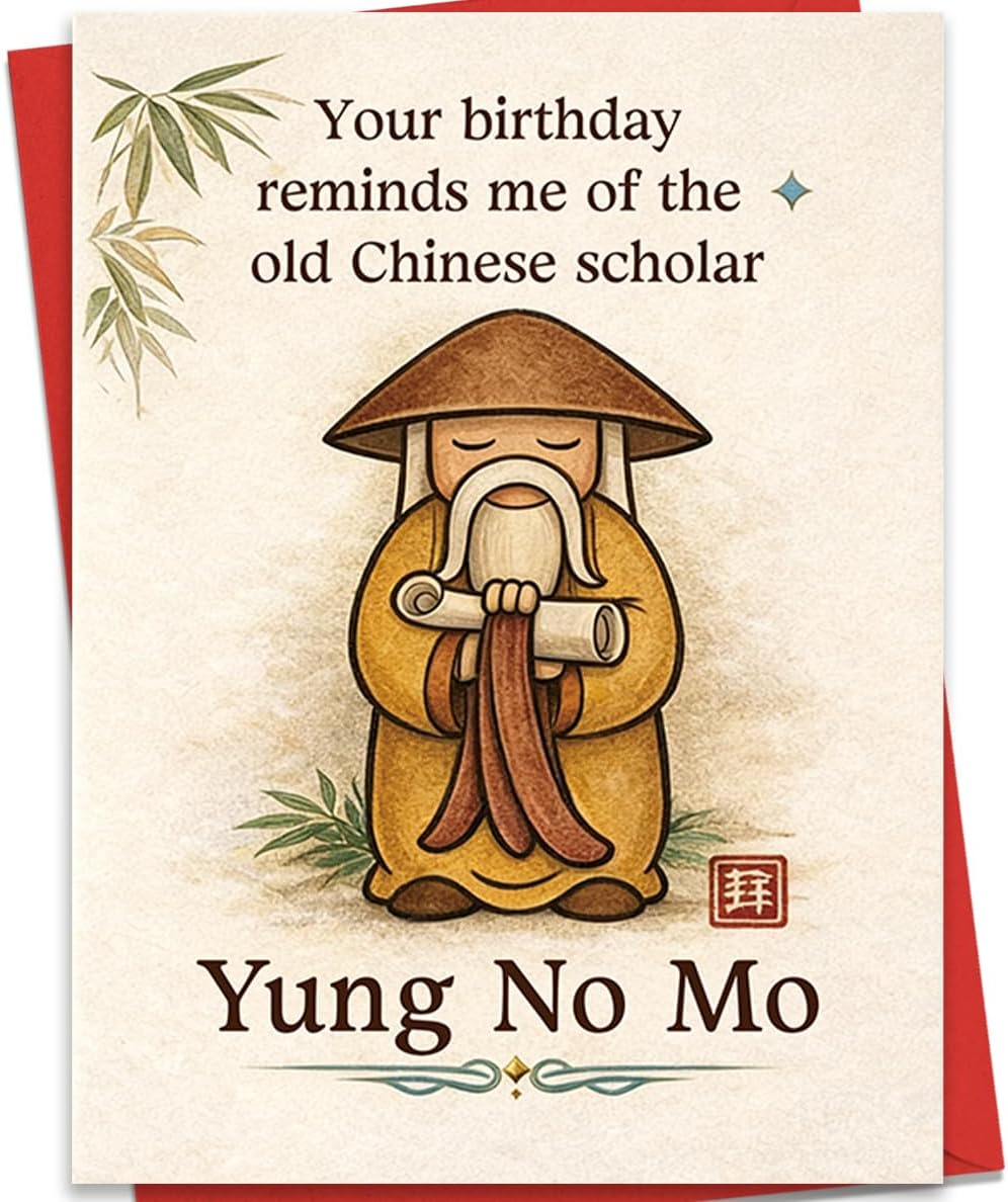 Funny Birthday Card for Him Her, Old Age Birthday Card