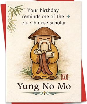 Funny Birthday Card for Him Her, Old Age Birthday Card | Birthday Card for Men Women, Birthday Card Gift for Friend Coworker Husband Wife, 5 x 7 Inches with Envelopes and Stickers