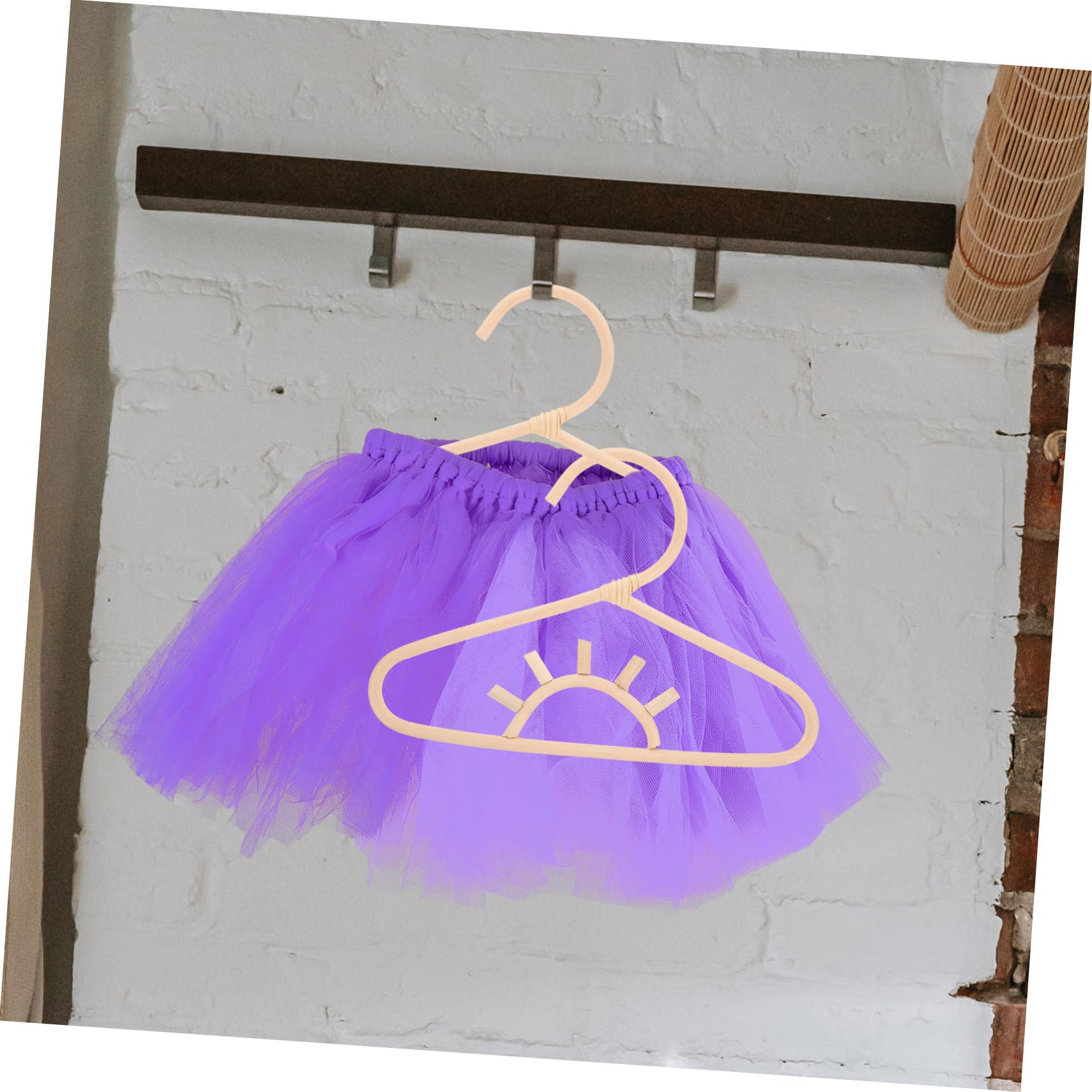 MAGICLULU 5-teiliges Rattan-kleiderbügel-Set Für Kinder Baby-kleiderbügel Kleinkind- Dekorative Für Kinderzimmer Dekorationszubehör