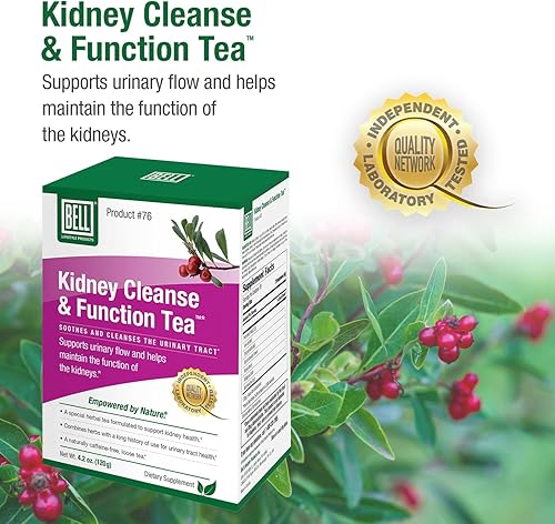 Miniatura 5 de Kidney Cleanse & Function Tea de Bell Lifestyle Products  Un té de hierbas especial formulado para ayudar a apoyar la salud renal para hombres y