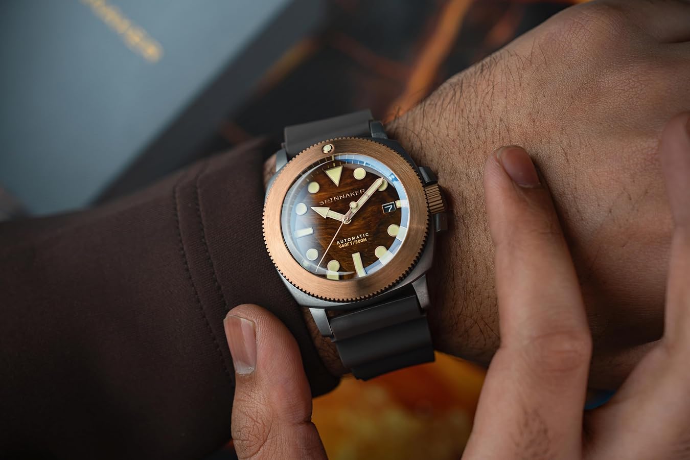 スピニカー ハルチタニウムブロンズSP-5145-04 メンズ ターコイズ