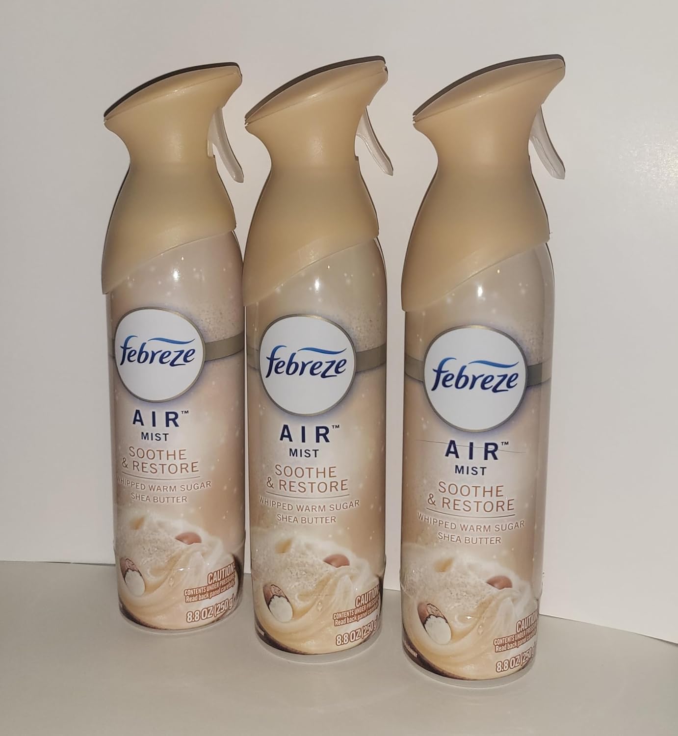 Febreze Air Mist Soothe Restore Mood-Enhancing Home Air Freshener Spray Aerosol 3 Can