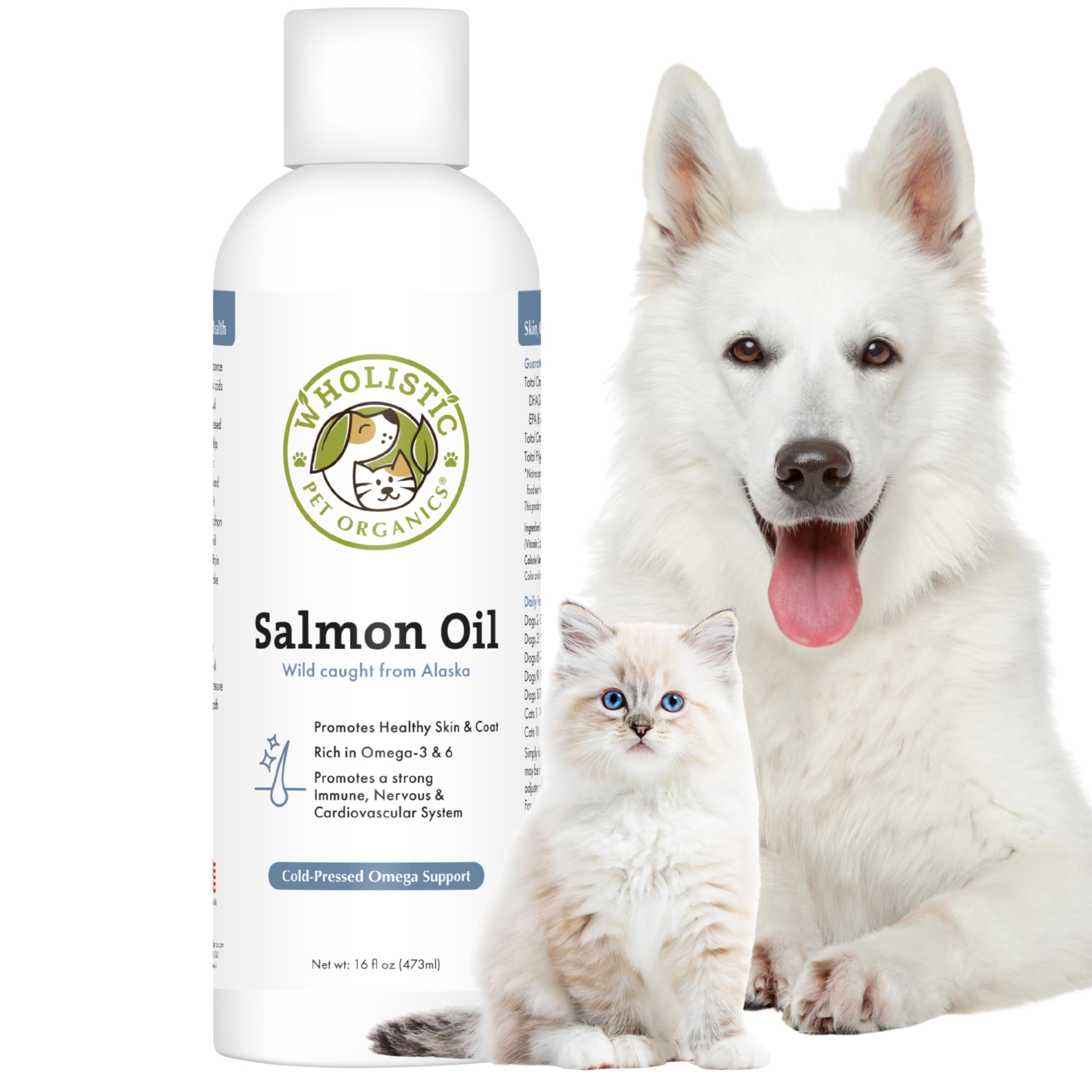 Wild Alaskan Salmon Oil for Dogs and Cats,16 oz