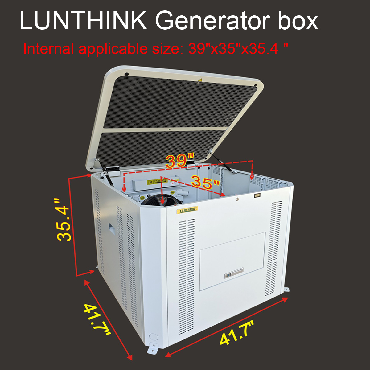 Amazon.com: LUNTHINK Generator Box, Generator Quiet Box Interior