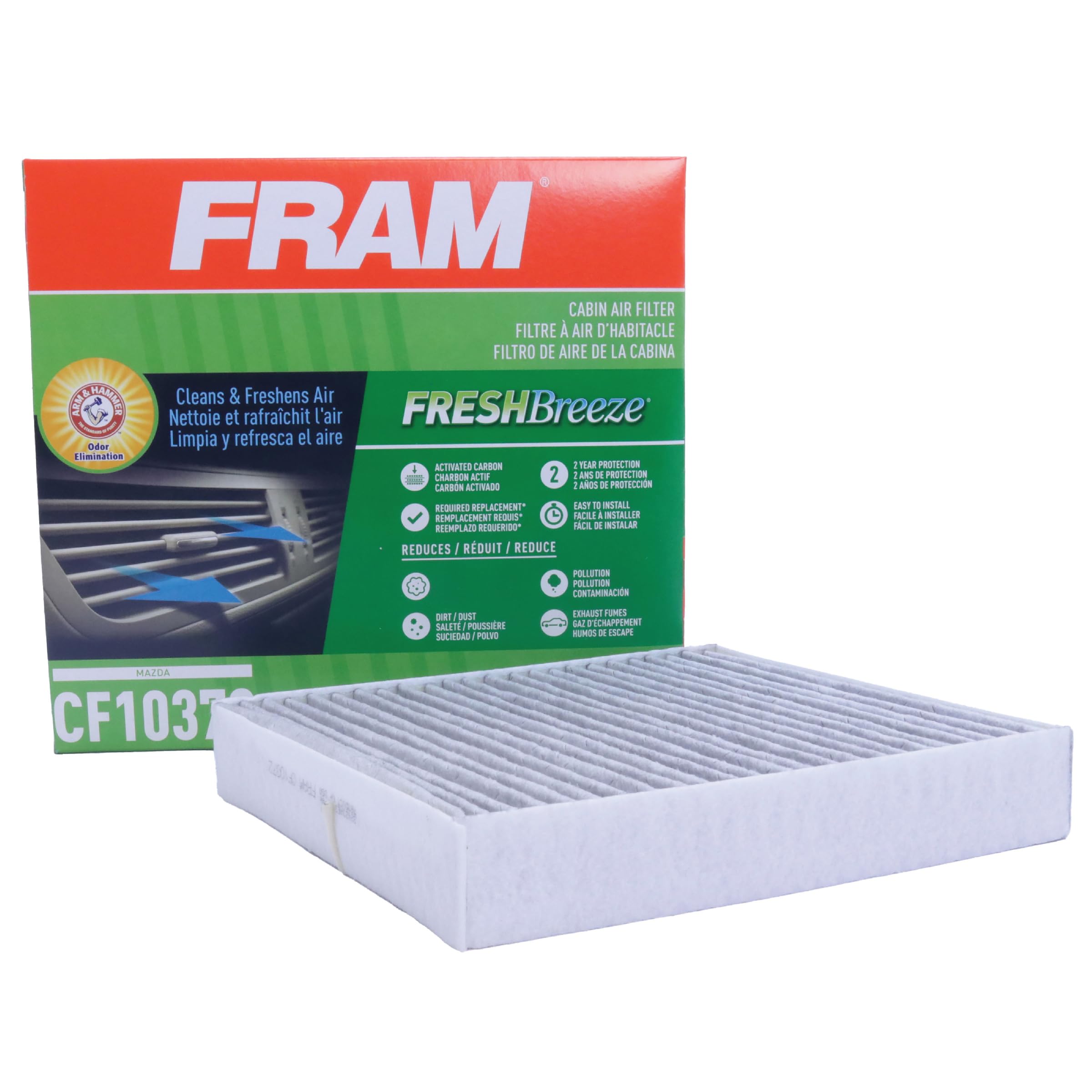 Filtro de aire Fram CF10372 Fresh Breeze que mejora el ambiente interior