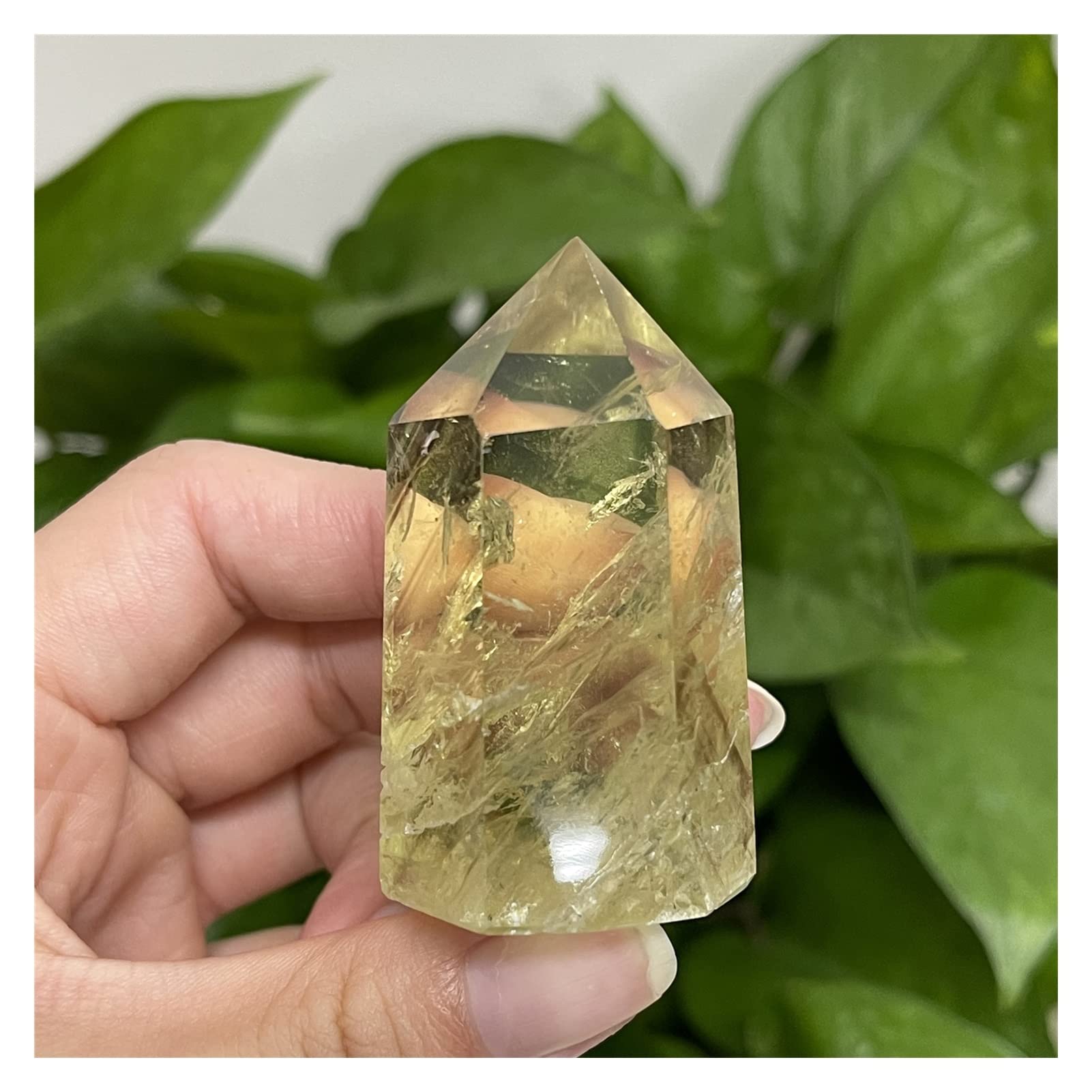 Cristal de citrine naturelle brute en baguette de quartz ésotérique