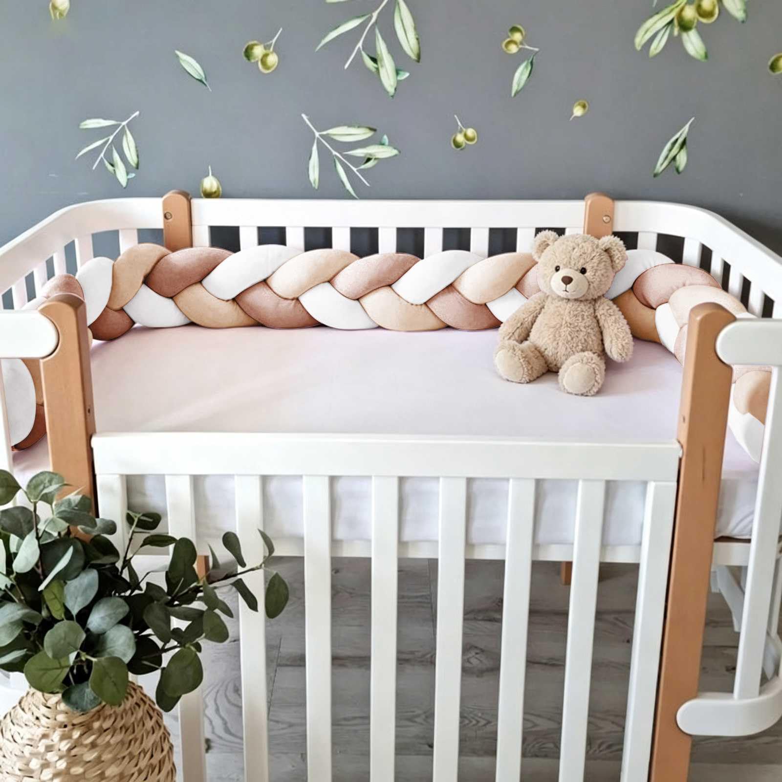 Bed Skirts, Breathable Cot Mattress protection (Q18,100CM)