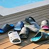 Kaepa Shower Sandals, Shower Sun, Lightweight, Office, Indoor Wear, Veranda, Gym, Spa, One Mile Wear, Women's Black x Gray, Black x Gray, M 9.1 - 9.4 inches 23.0 - 24.0 cm
