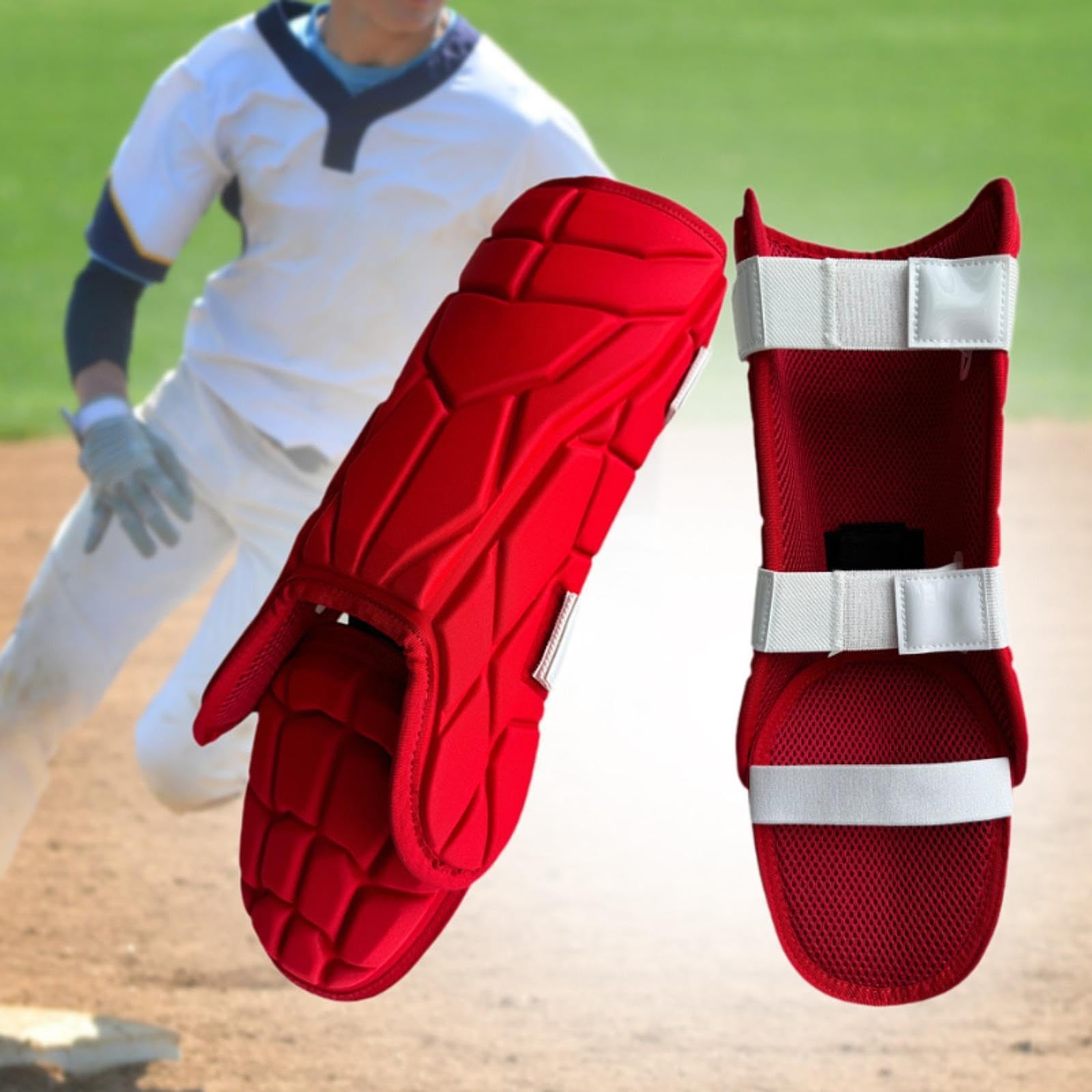 Perfeclan Protectores de piernas de béisbol y Softbol Protectores de pies para Adultos protección en Deportes multifunción cómodo Protector ergonómico Ajustable