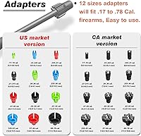 Vista 2 de Mirilla de Punto Rojo o Verde 177 a 12GA Calibre Rifle Scope Pistola Caza Kit de Mirilla de Punto Rojo/Verde Press Switch Mirilla Batería de 800mAh