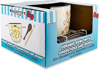 Amazon.com: Silver Buffalo Sanrio Pompompurin Ceramic Ramen